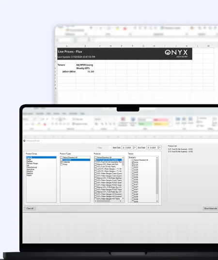 Onyx Microsoft Excel Add-in for Oil Market Data Tracking