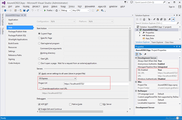 Integration of Azure AD B2C with .NET Web App